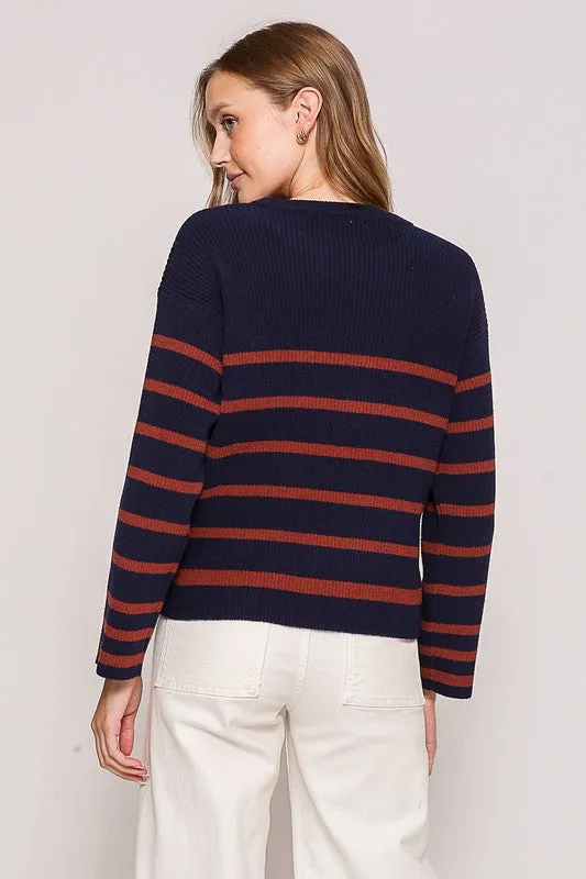 Striped Knit Sweater