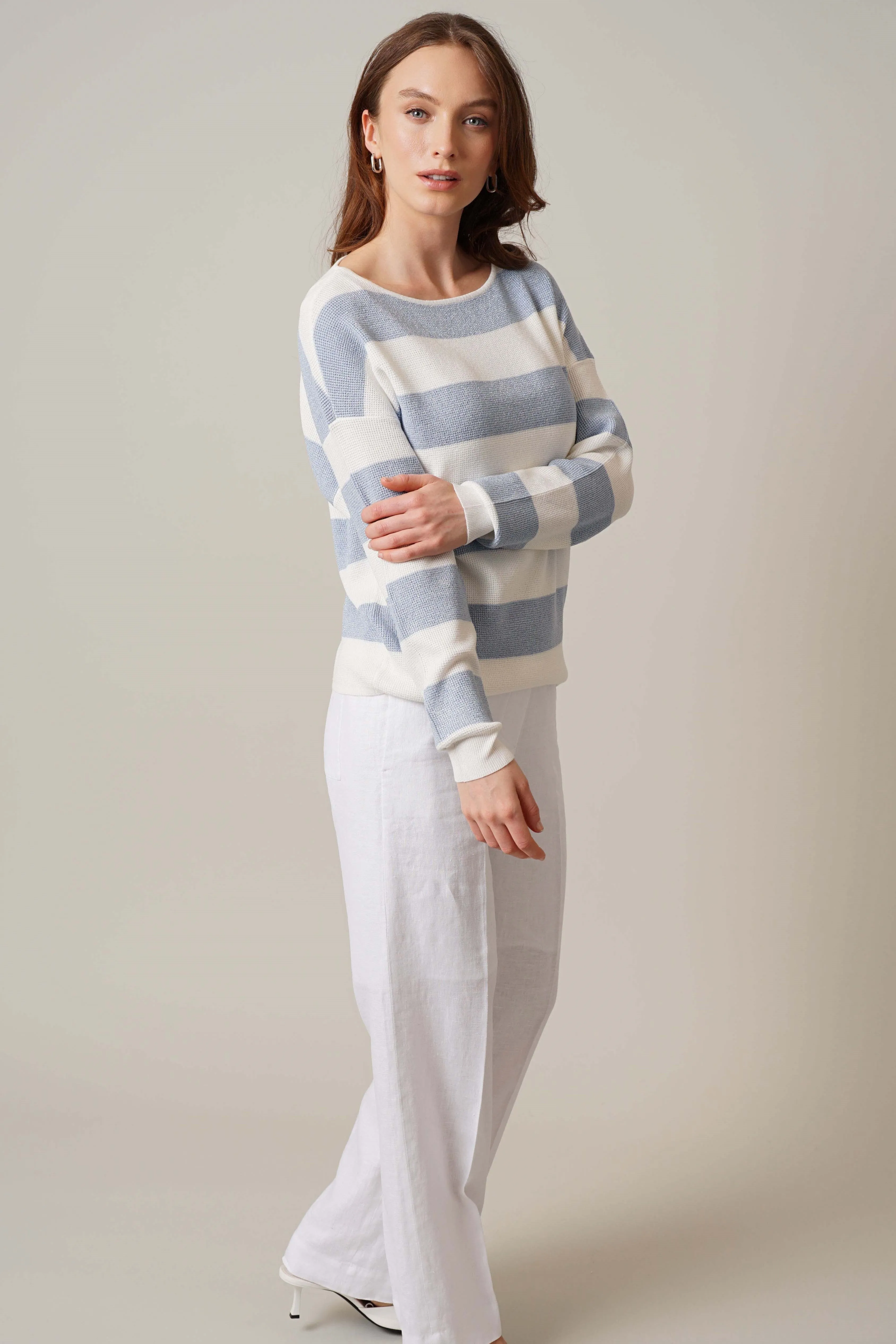 Striped Waffle Dolman