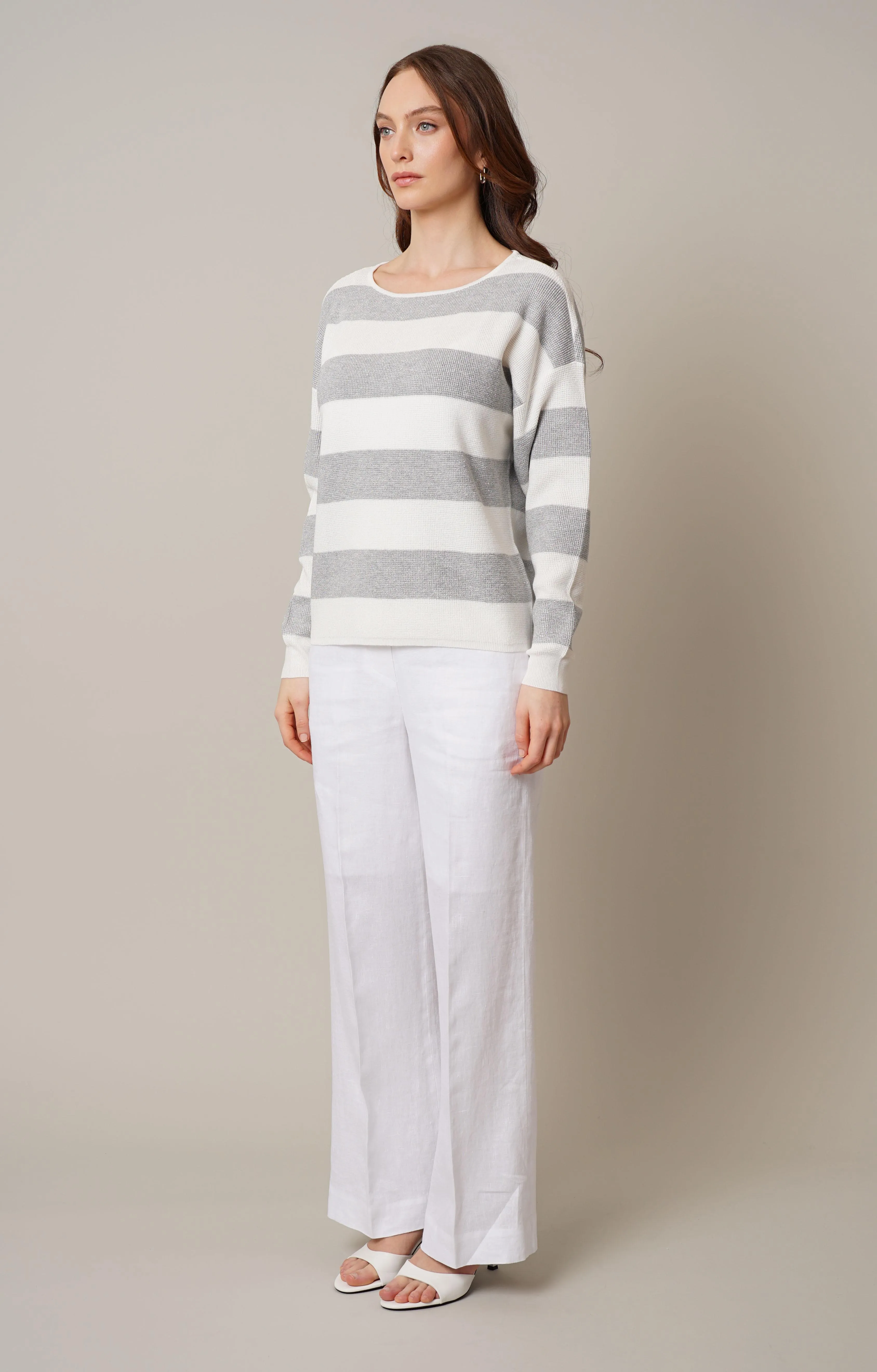 Striped Waffle Dolman