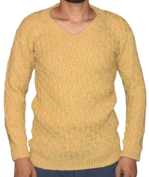 Stylish Look For Men Graminarts Handmade Woollen Sweater In Pistachio Color