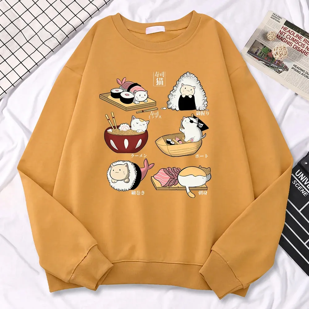 Sushi Cats Harajuku Sweater