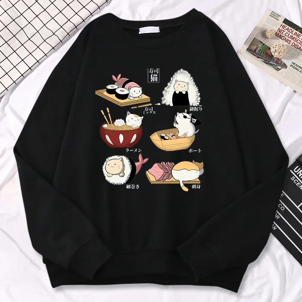 Sushi Cats Harajuku Sweater