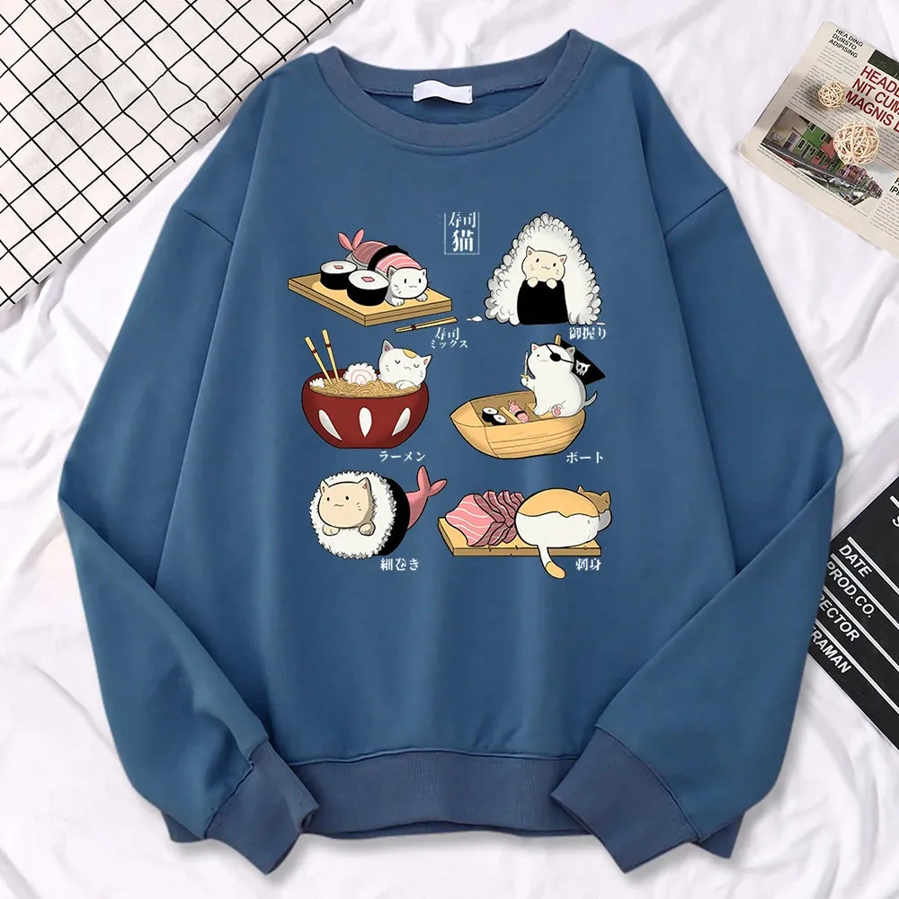 Sushi Cats Harajuku Sweater