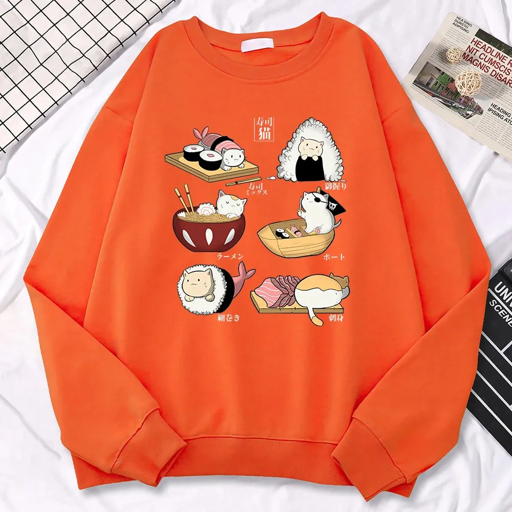 Sushi Cats Harajuku Sweater