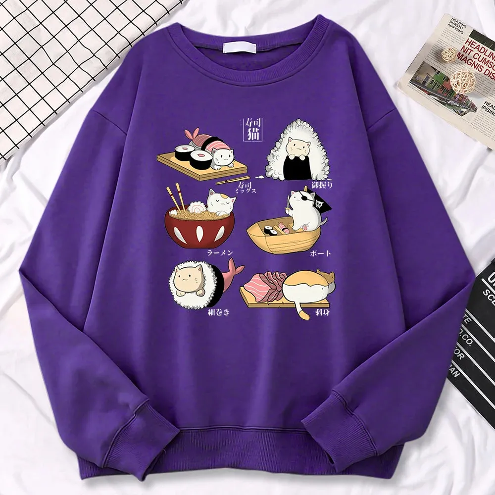 Sushi Cats Harajuku Sweater