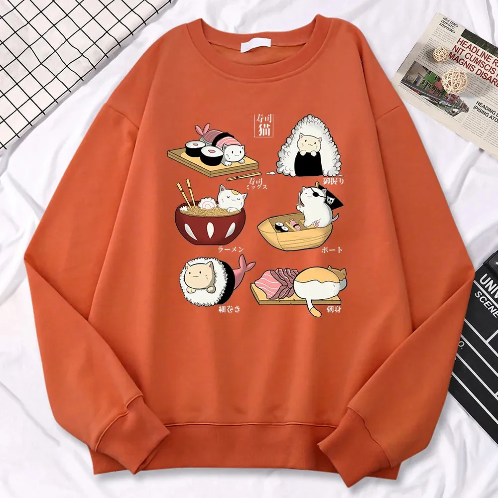 Sushi Cats Harajuku Sweater