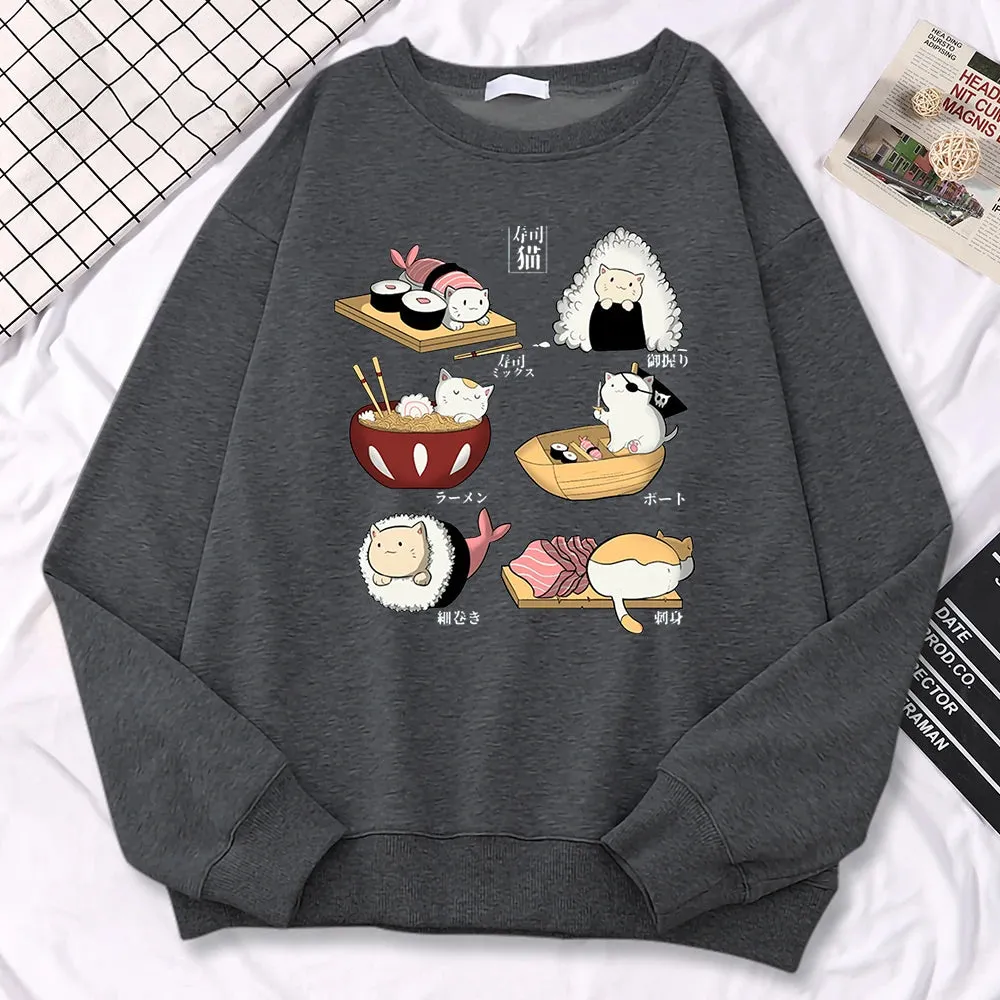 Sushi Cats Harajuku Sweater