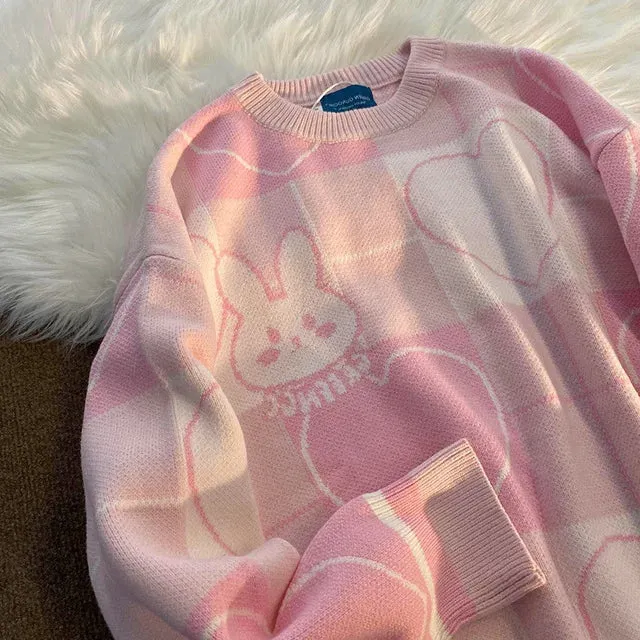 Sweet Hearts Bunny Sweater