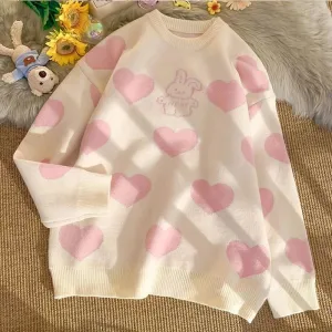 Sweet Hearts Bunny Sweater