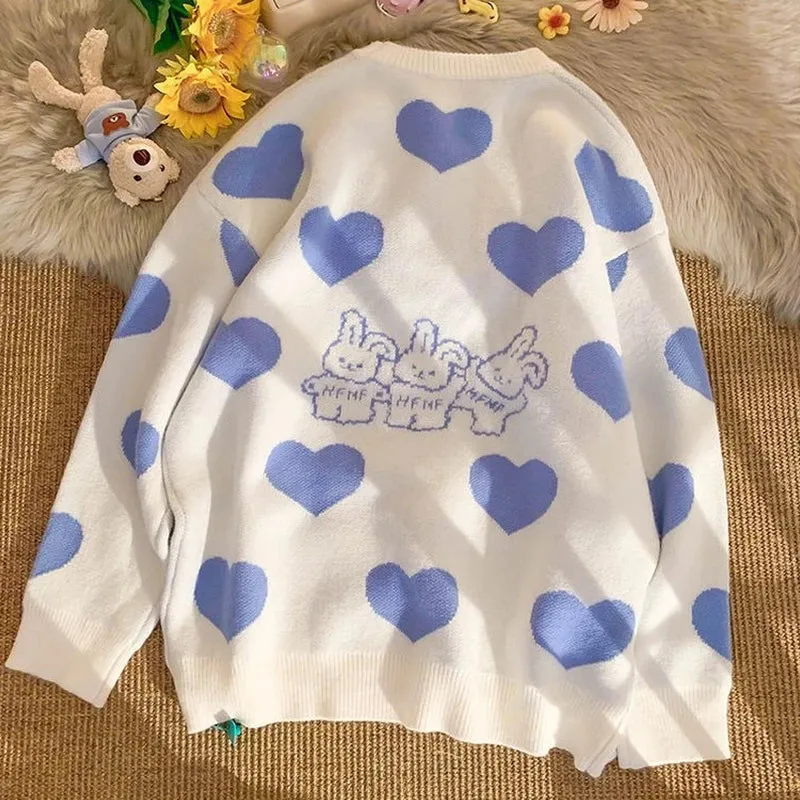 Sweet Hearts Bunny Sweater