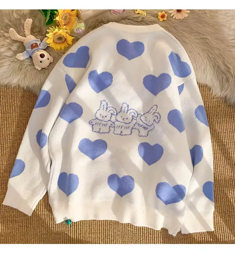 Sweet Hearts Bunny Sweater