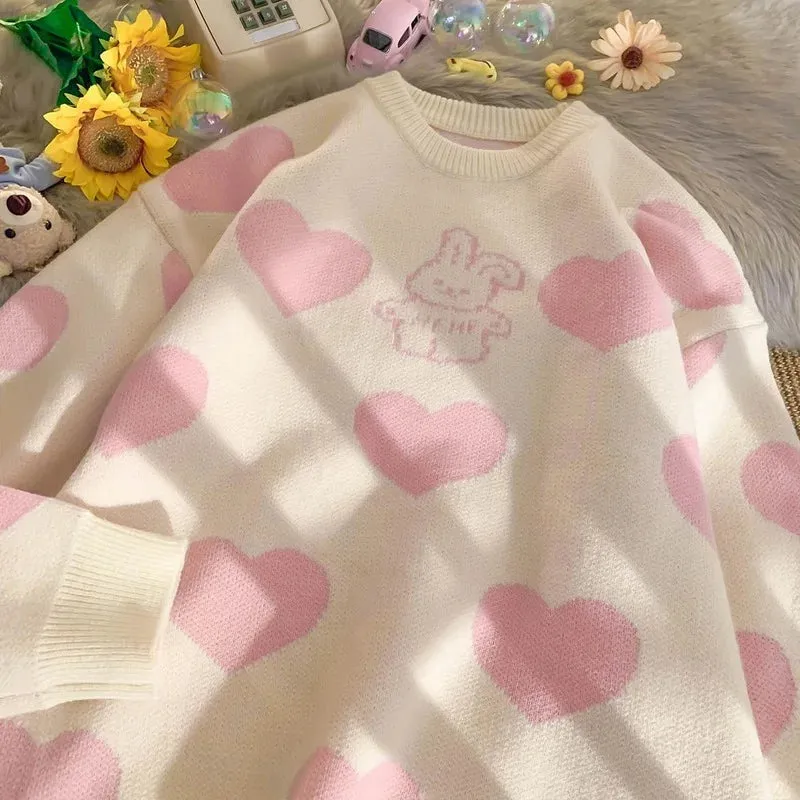 Sweet Hearts Bunny Sweater