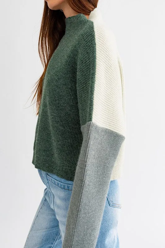 TEEK - Color Block Oversized Sweater