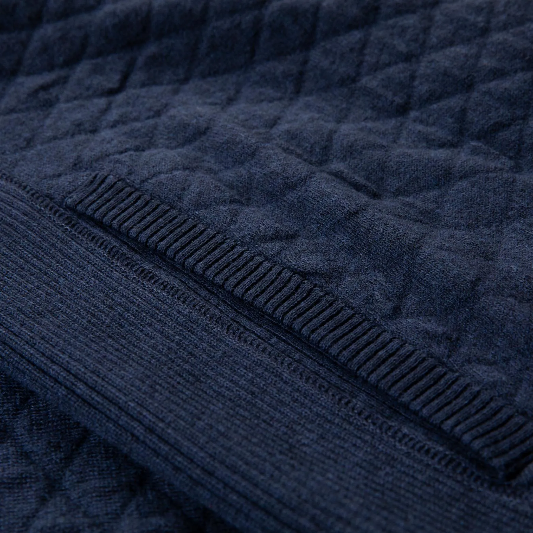 The Wallace Crewneck Sweater Heathered Navy - 2024