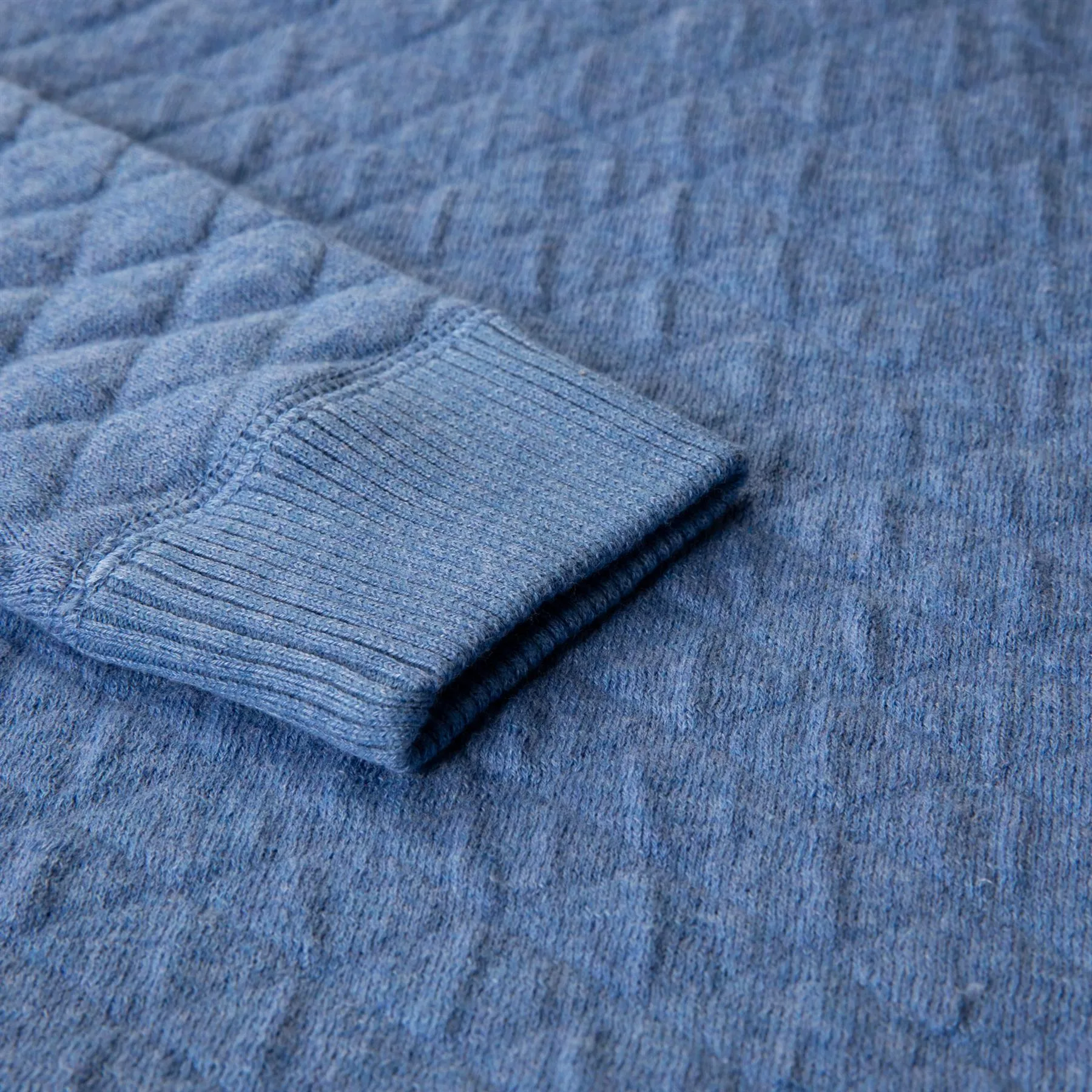 The Wallace Crewneck Sweater Heathered Oxford - SS24