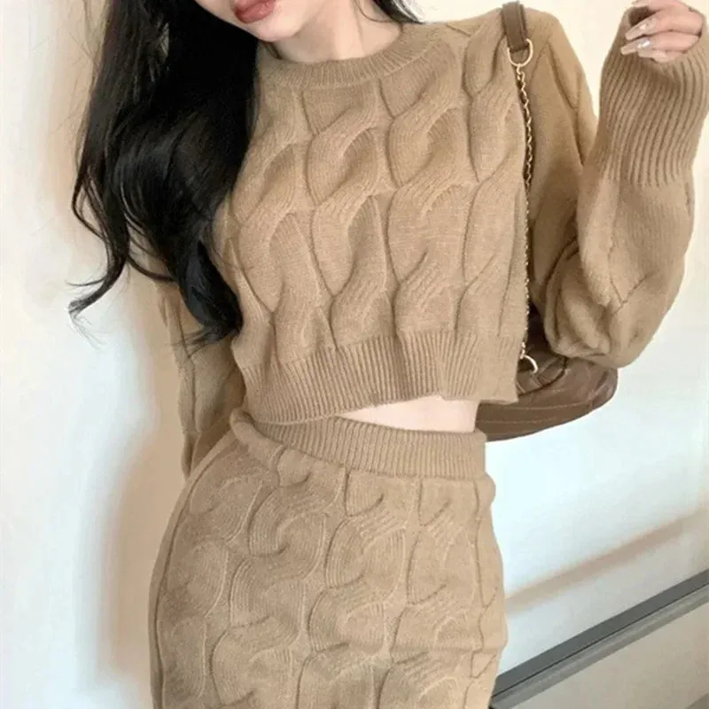 Twist Knit Sweater Outfit