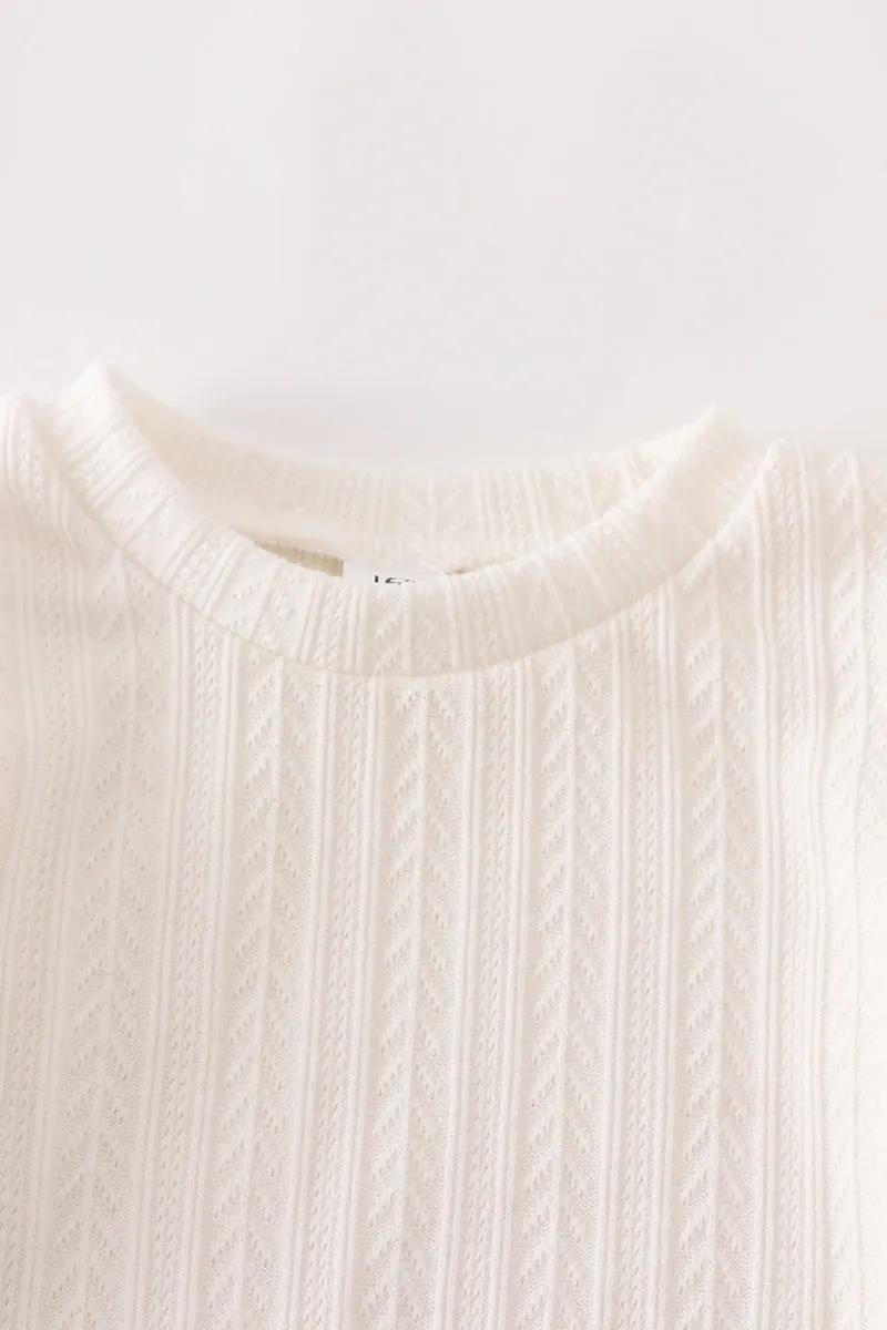 White pullover sweater