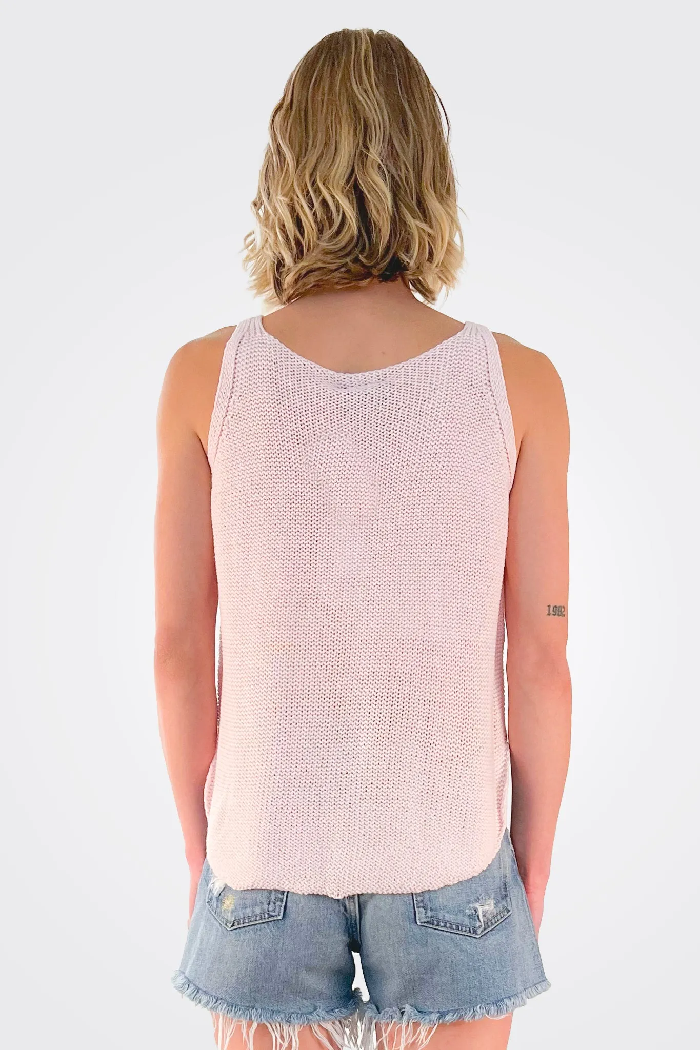 Willow V Neck Tank - Caprice Pink