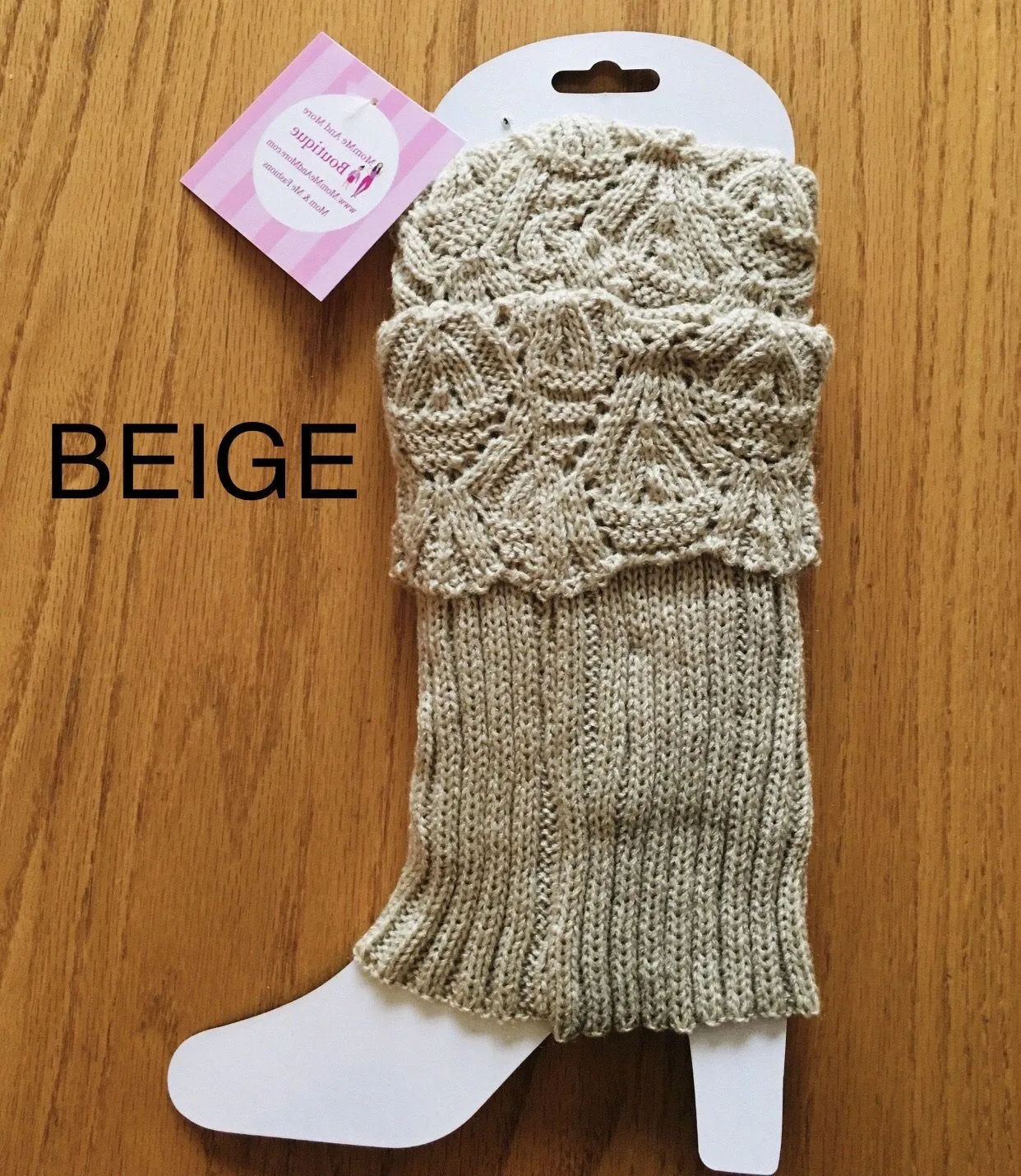 Womens Solid Leg Warmers | Short Sweater Boot Cuff