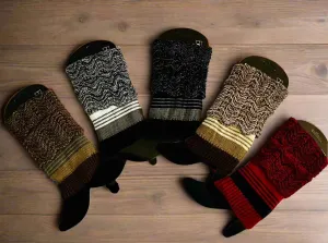 Womens Striped Leg Warmers | Short Sweater Boot Cuff